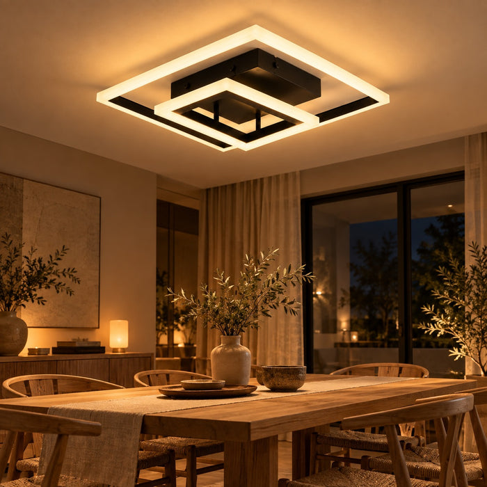 Plafonnier LED Design Carré