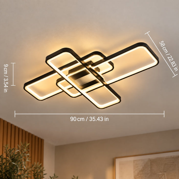 Plafonnier LED Design Entrelacé