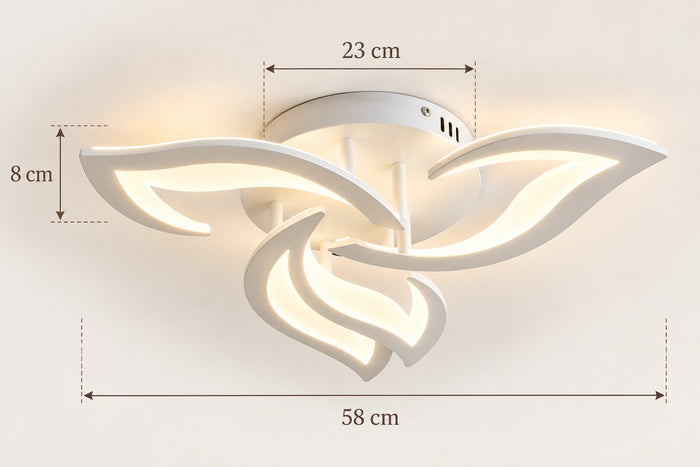 Plafonnier LED Design 3 Pétales