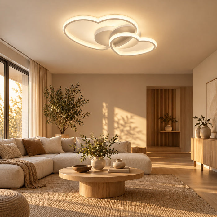 Plafonnier LED Design Cœur