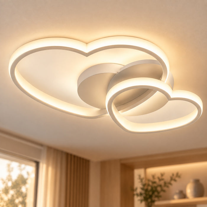 Plafonnier LED Design Cœur