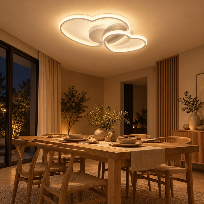Plafonnier LED Design Cœur